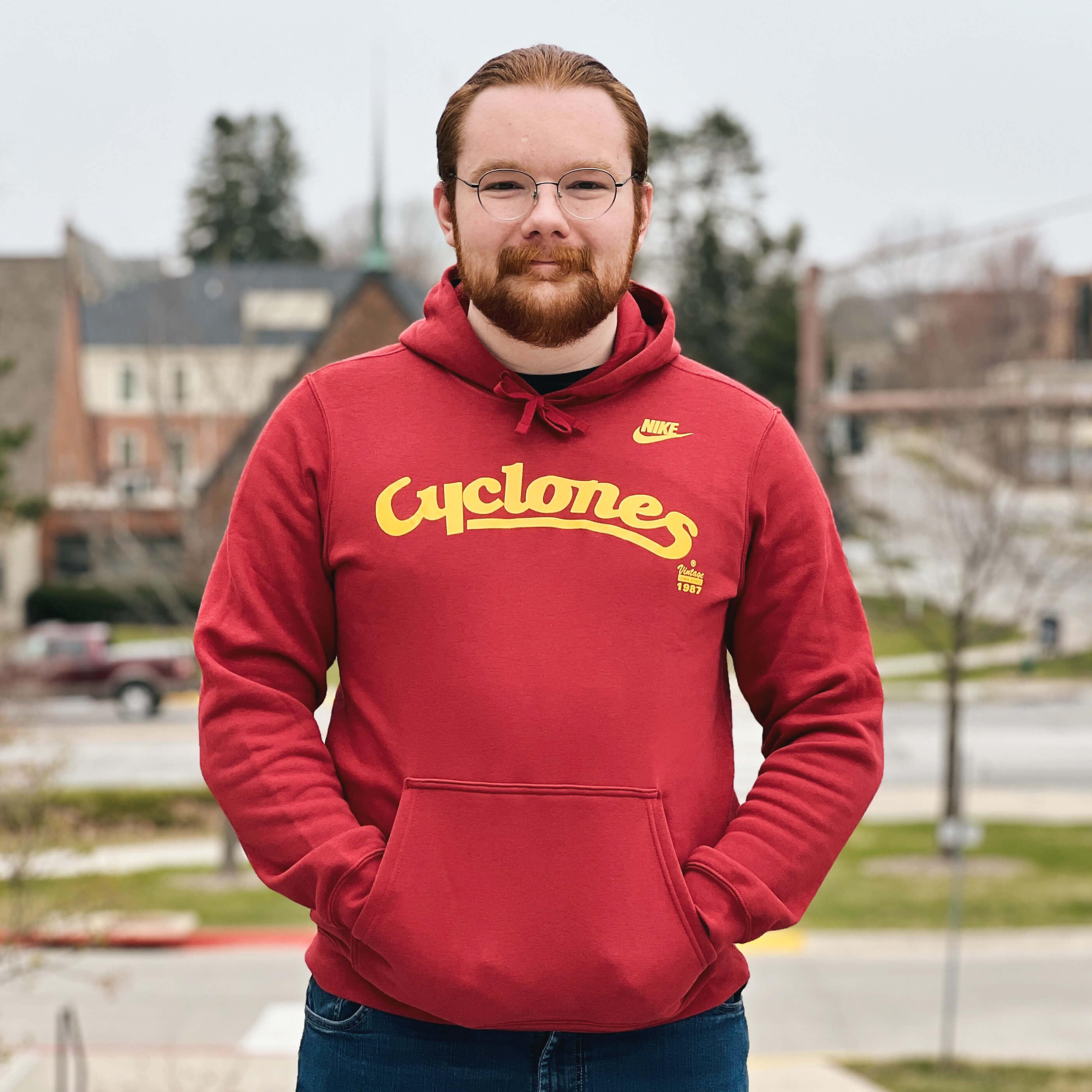 Nike Cyclones Script Cardinal Hoodie